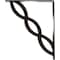 Ekena Millwork Loera Wrought Iron Bracket, (Triple center brace), Antiqued Bronze 2"W x 12"D x 15"H BKTM02X12X15TLOABZ - alternate 2